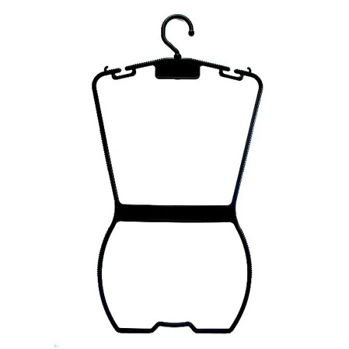 Cabide Silhueta Adulta Preta 